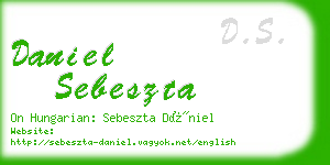 daniel sebeszta business card